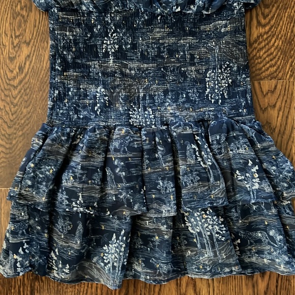 Aqua flutter mini dress - Picture 3 of 3